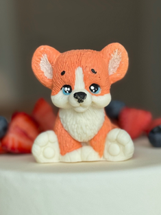 Фигурка из шоколадной глазури "Щенок Корги"