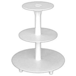 Подставка для десертов 3-ярусная, пластик, Италия