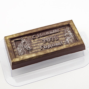 Форма пластиковая для шоколада "Плитка С новым годом 2026"