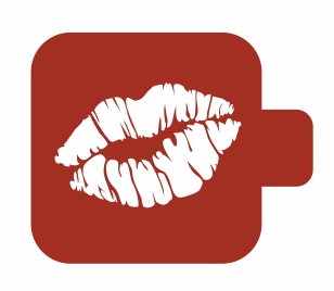 Трафарет кондитерский "Губы" 9 см