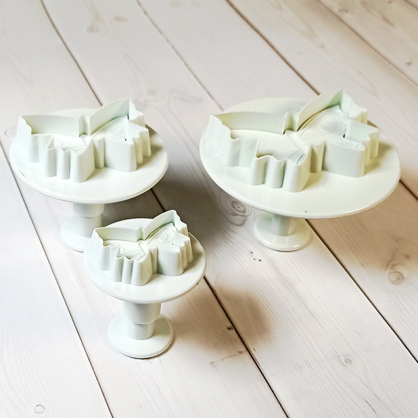 Набор плунжеров кондитерских Доляна «Бабочка», 4,5×5 см, 3 шт