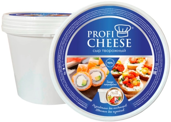 Сыр творожный "Classic"  70% 2,2 кг, PROFI CHEESE, Россия