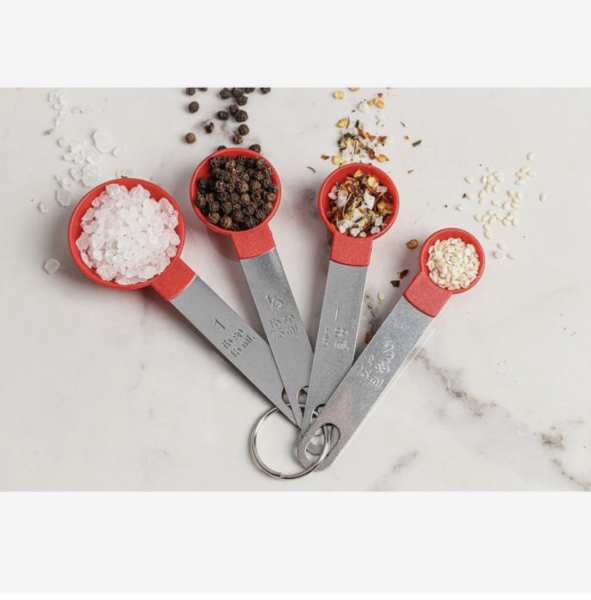 Набор мерных ложек Доляна Pesto, 4 шт: 15 мл, 7,5 мл, 5 мл, 2,5 мл