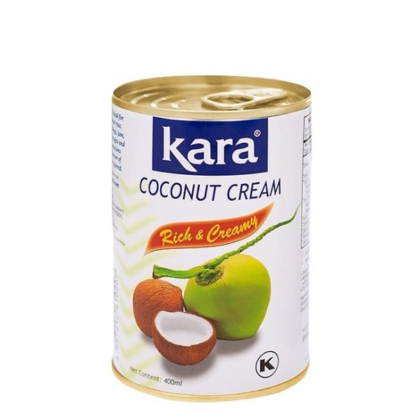 Кокосовые сливки KARA 25%, ж/б, 400 мл