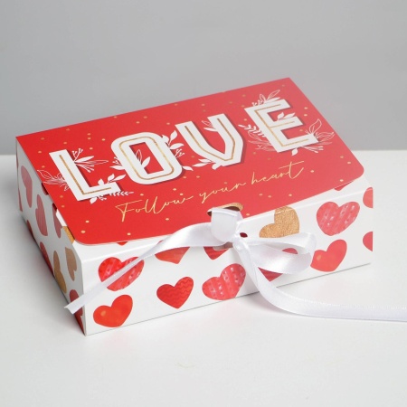 Коробка складная подарочная "LOVE", 165*125*50 мм