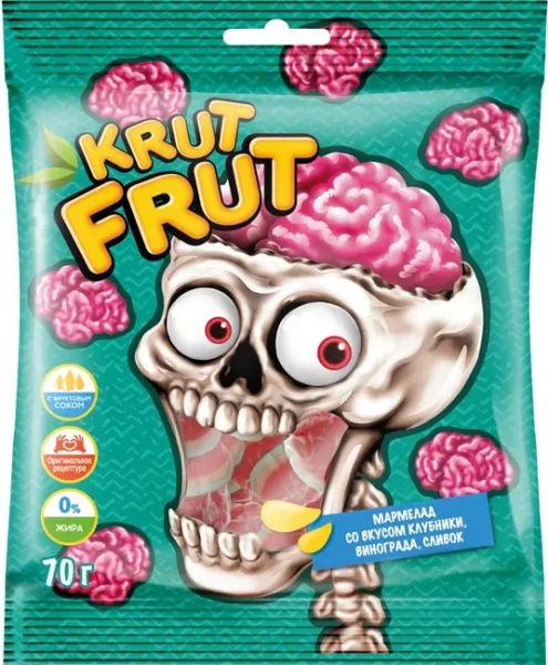 Мармелад жевательный «KrutFrut», мозг, 70 гр