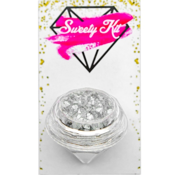 Блестки пищевые «Sweety Kit», Серебро, 3 фр