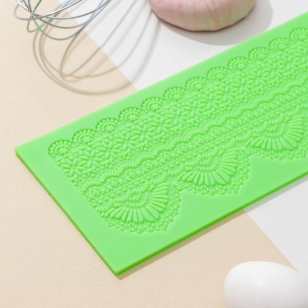 Коврик для айсинга Доляна «Кружево», 40×12 см