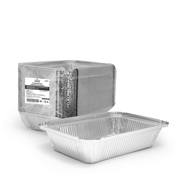 Форма алюминиевая для запекания  прямоугольная 210*148*38 мм, 780 мл, 1 шт