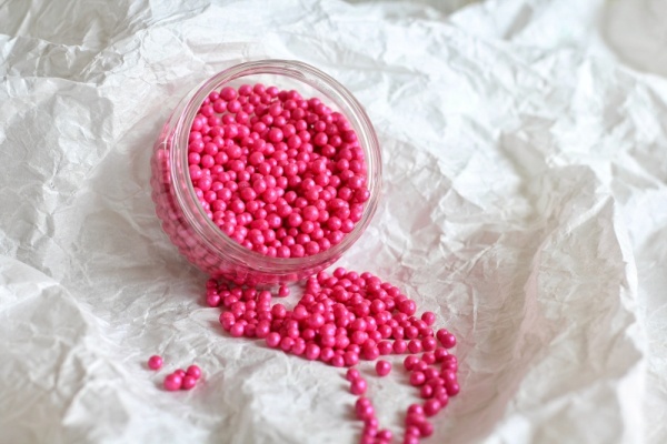 Сахарные шарики Sugar Balls, 50 гр, размер XS, Цвет любви (малиновый)