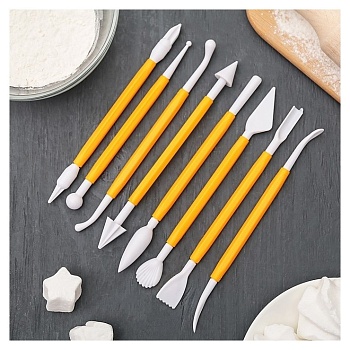 Набор для моделирования кондитерских украшений, пластик, 8 шт