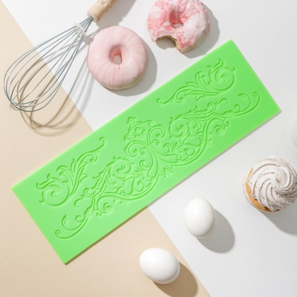 Коврик для айсинга Доляна «Вензель», 34×11,5 см