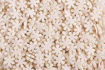 Посыпка кондитерская Снежинки белые, опт 750 гр