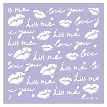 Трафарет кондитерский "Губки" 15*15 см