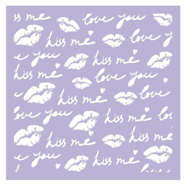 Трафарет кондитерский "Губки" 15*15 см