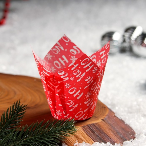 Капсула бумажная ТЮЛЬПАН d50x80 мм, Ho-ho, 1 шт