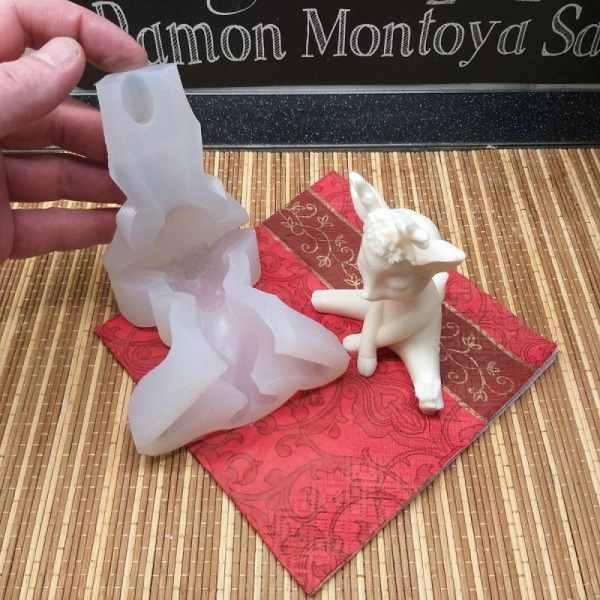 Силиконовый молд Мама оленят №1