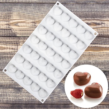 Форма для муссовых десертов и выпечки Доляна «Сердца», 29,7×17,3×1,5 см, 35 ячеек, 2,7×2,5 см