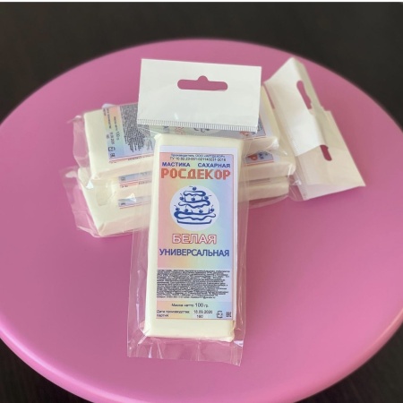 Мастика "РОСДЕКОР" 100гр. Белая