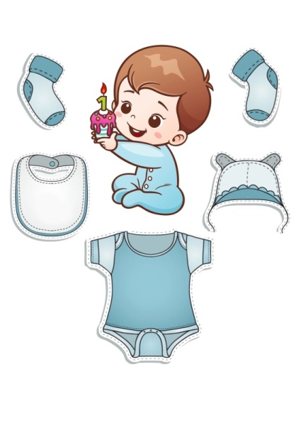 Годик №7, картинка на сахарной бумаге