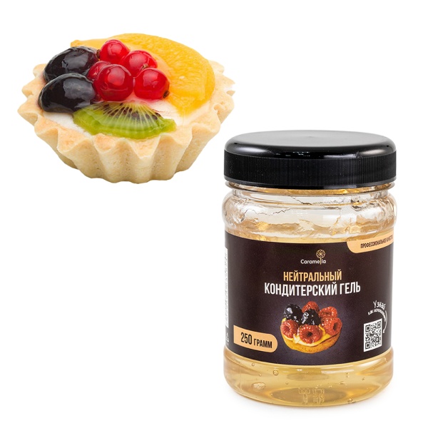 Гель кондитерский нейтральный (прозрачный), Caramella, 250 гр