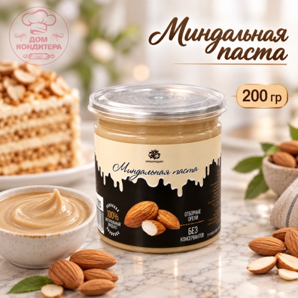 Паста миндальная Орехпродукт, 200 гр