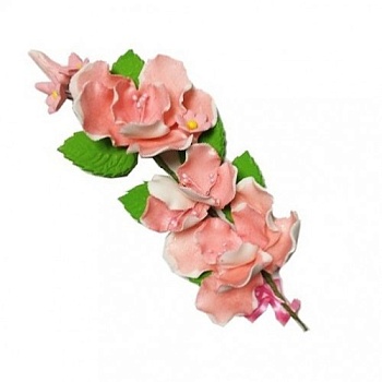 Украшение сахарное "Букет  розовый шиповник", 1 шт