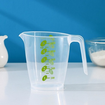 Кувшин мерный «Колор», цвет микс, 500 мл