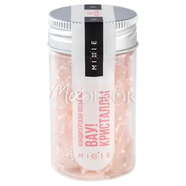 Посыпка фирменная MIXIE "Вау! Кристаллы" розовые, 50 гр