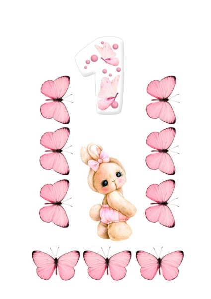 Зайка №5, картинка на сахарной бумаге