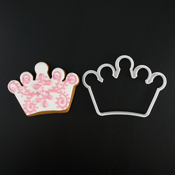 Вырубка для пряника "Корона" пластик, 11 см
