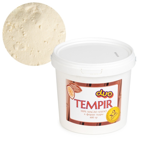 Какао-масло для темперирования TEMPIR DUO порошок, 20 гр