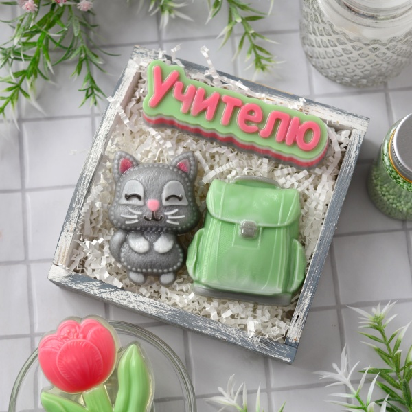 Форма пластиковая для шоколада "Учителю (надпись)"