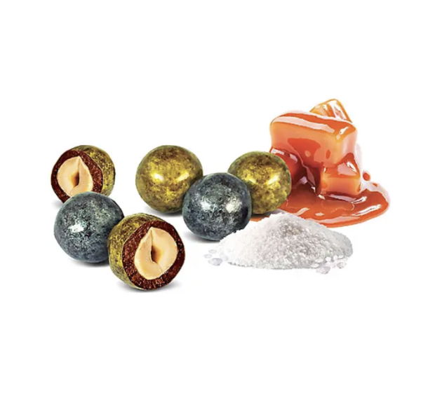 Драже фундук в молочной глазури с дробленой карамелью "Яички", 100 гр