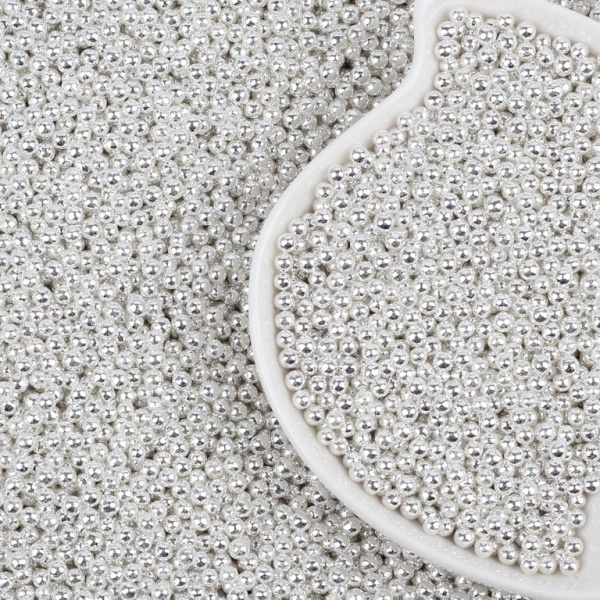 Посыпка кондитерская Шарики СЕРЕБРЯНЫЕ d 2 мм, 30 гр