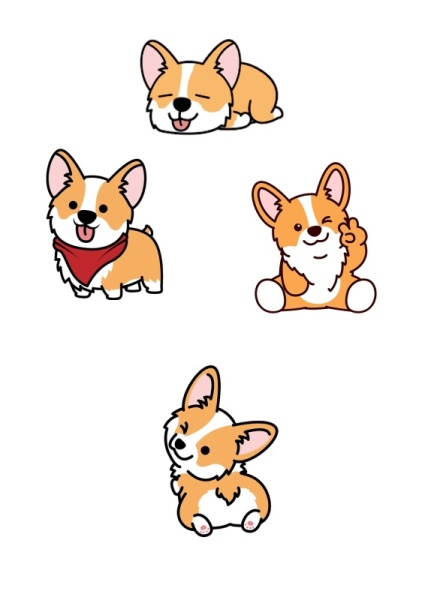 Собаки №2, картинка на сахарной бумаге