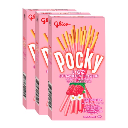 Печенье Pocky со вкусом клубники , 45 г