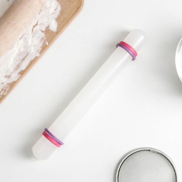 Скалка с ограничителями кондитерская Konfinetta, 32,5 см