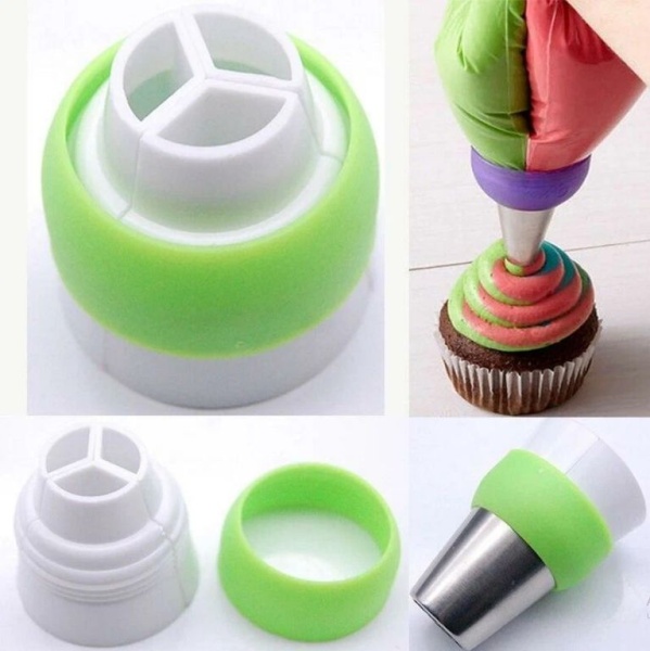 Адаптер для кондитерского мешка на три цвета