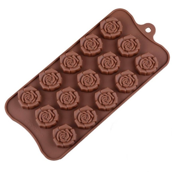 Форма для льда и шоколада Розочки, 22×10,5 см, 15 ячеек