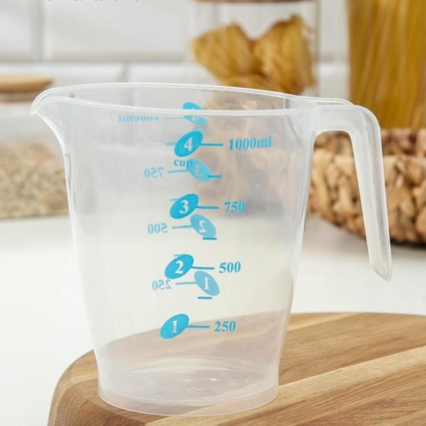 Кувшин мерный «Колор», 1000 мл, цвет МИКС