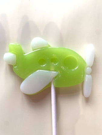 Леденец из изомальта "Самолет", цвет микс, 7,5 см