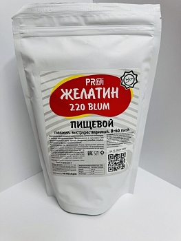 Желатин пищевой 220 блюм, PROFFI, Китай, 100 гр