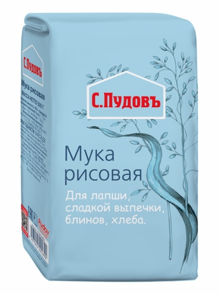 Мука рисовая С.Пудовъ, 500 гр