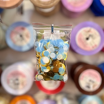 Конфетти голубой микс, 20 гр