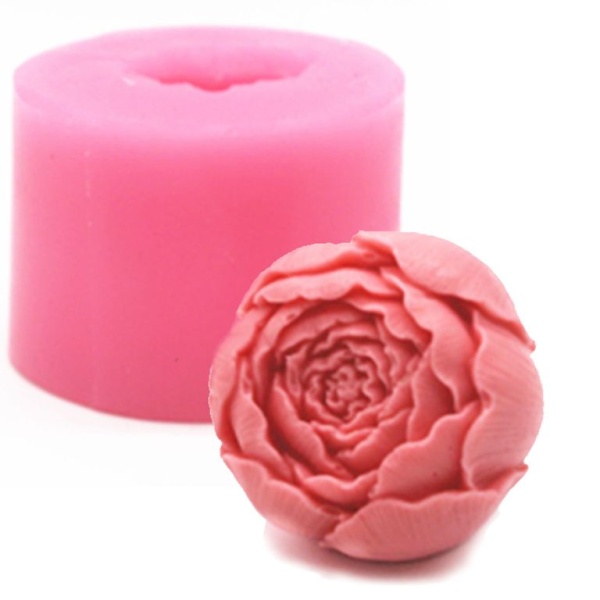 Силиконовый молд 3D  "Пион"