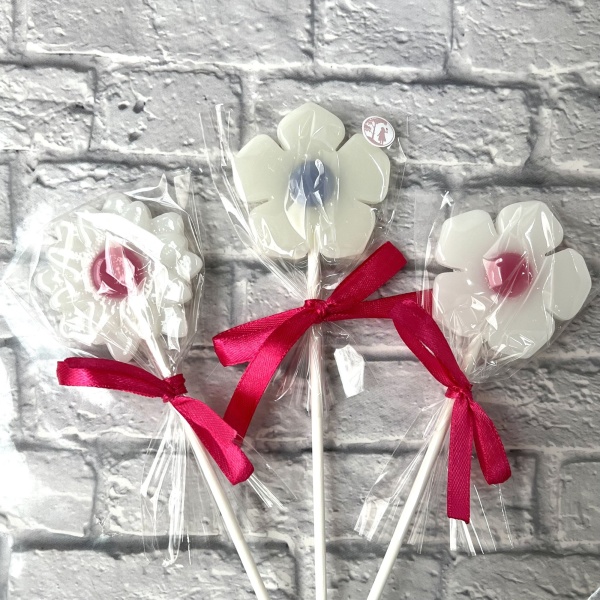 Леденец из изомальта "Цветочек", цвет микс, 4 см