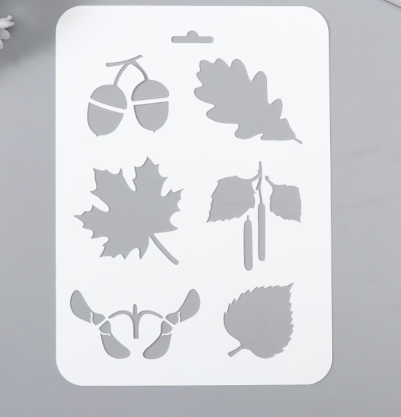 Трафарет кондитерский "Листья, желуди" 16х22 см