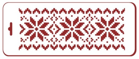 Трафарет кондитерский "Зимний орнамент"