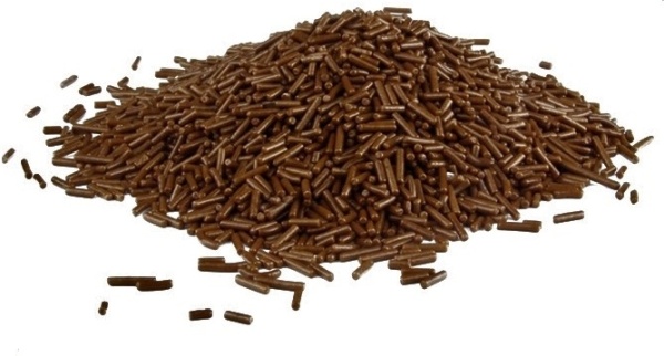 Посыпка шоколадная вермишель, молочная, Италия, 50 гр